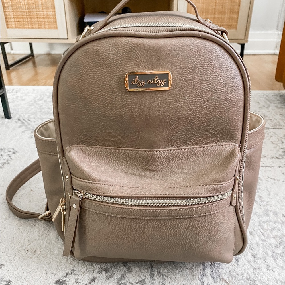 Itzy ritzy mini taupe diaper bag FIRM PRICE